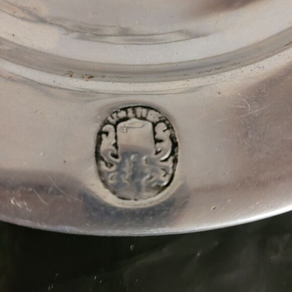 Vintage Wilton Armetale Columbia PA Pewter Plate RWP With Logo Front 8" - Picture 7 of 7